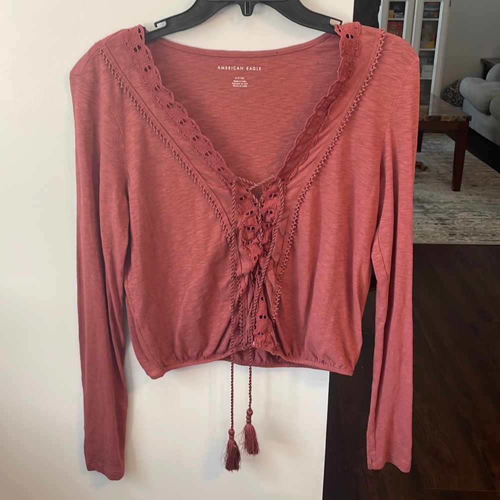 American Eagle boho shirt size small